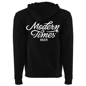 MODERN TIMES beer + coffee black logo hoodie